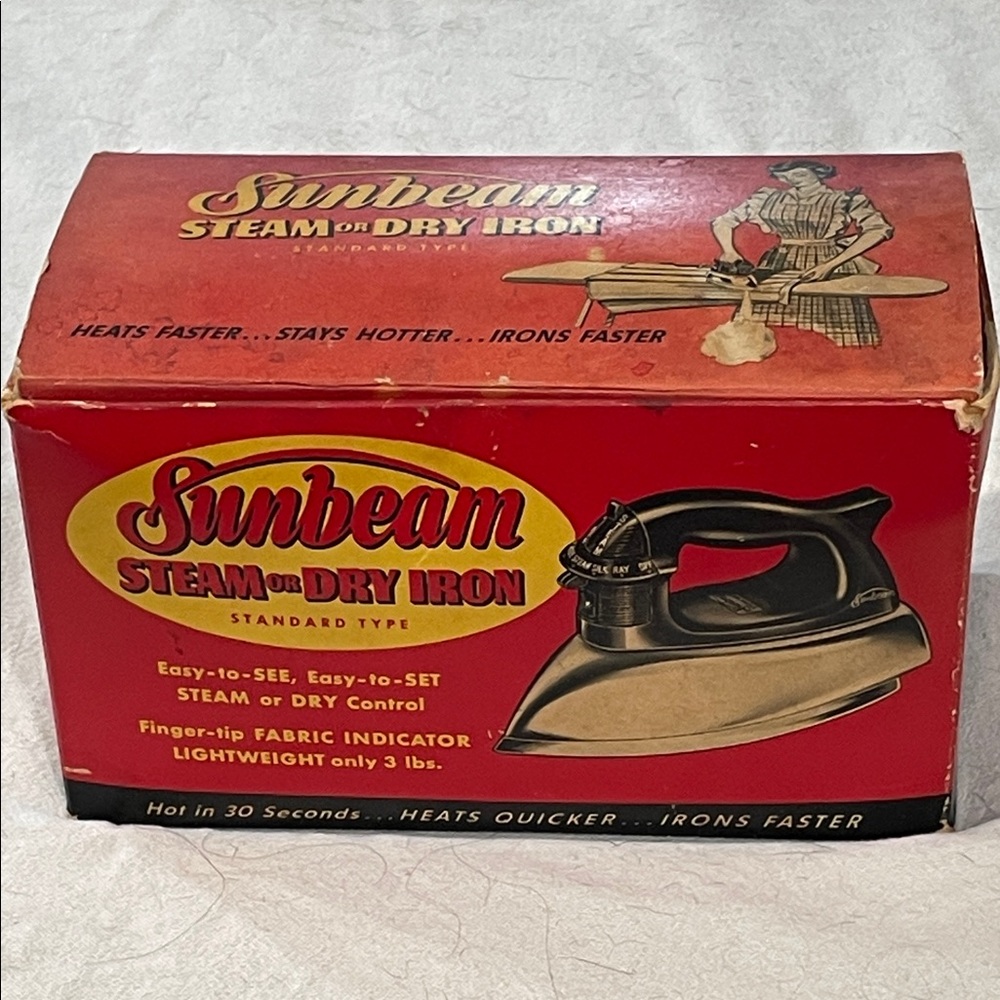 Vintage Sunbeam Steam or Dry Iron